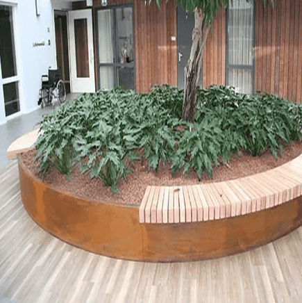Corten garden edging Corten garden edging